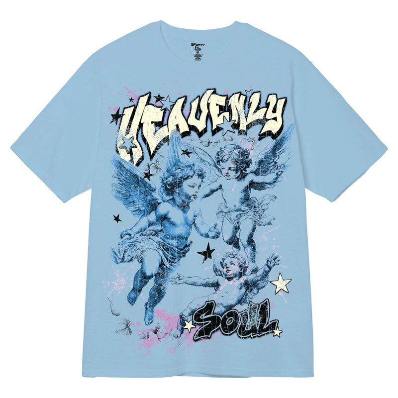 3Forty Inc. 'Heavenly Soul' T-Shirt (Sky Blue) - FRESH N FITTED