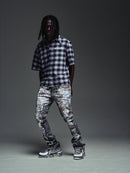 Guapi 'Obsidian' Plaid Shirt in Black