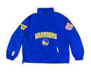Pro Standard Golden State Warriors 'Pre Game' Zip Wind Jacket in Royal Blue