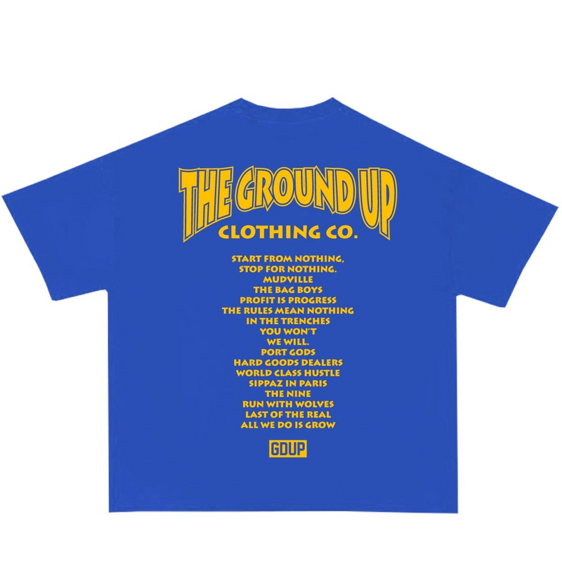 The Ground Up 'Reaper' T-Shirt (Royal) - FRESH N FITTED