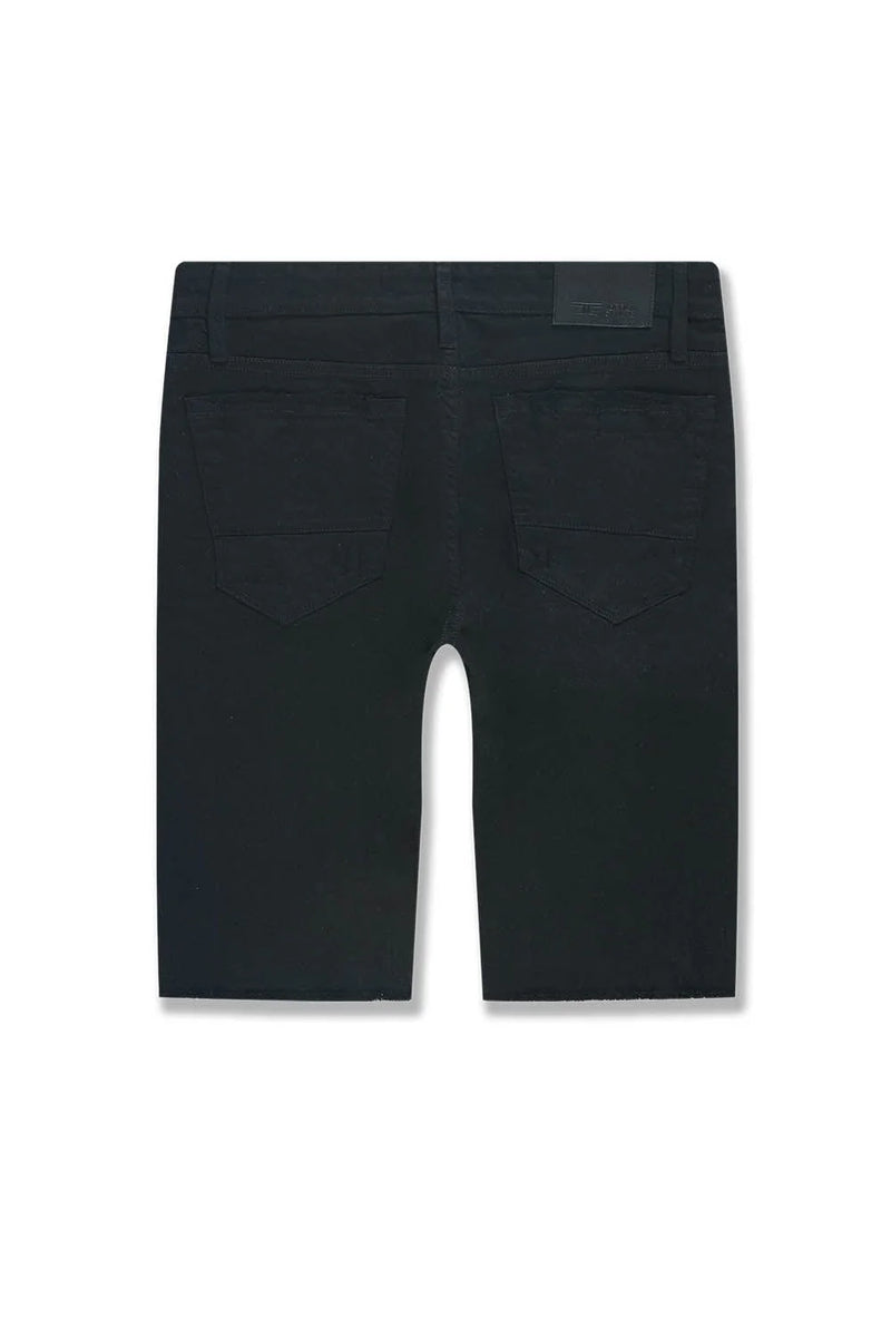 Jordan Craig 'Tulsa' Twill Denim Shorts (Black) J3219S