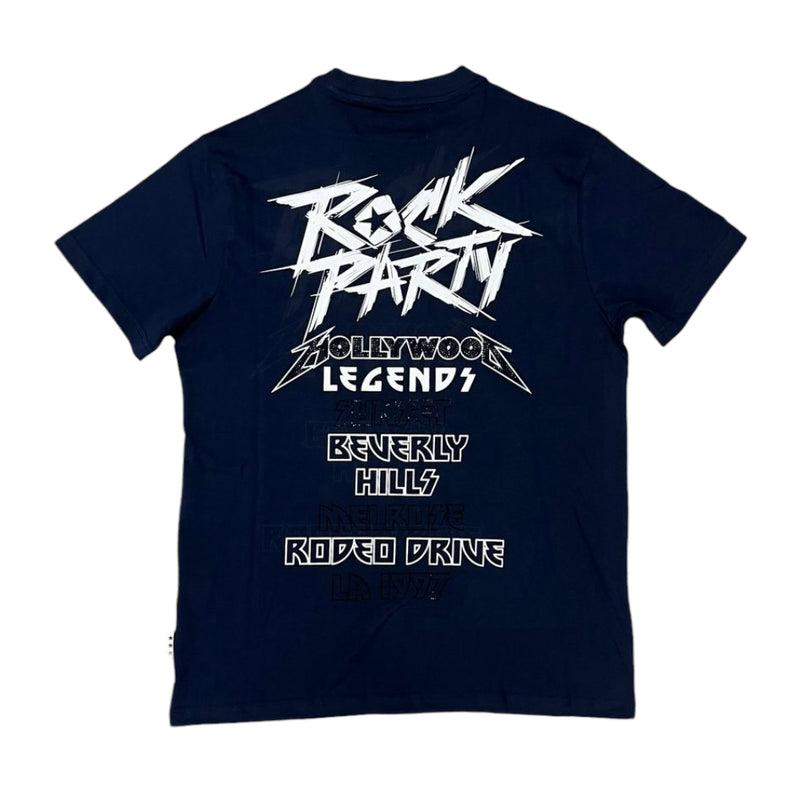 BKYS 'Peace Star' Over Sized T-Shirt (Navy) T1152 - FRESH N FITTED