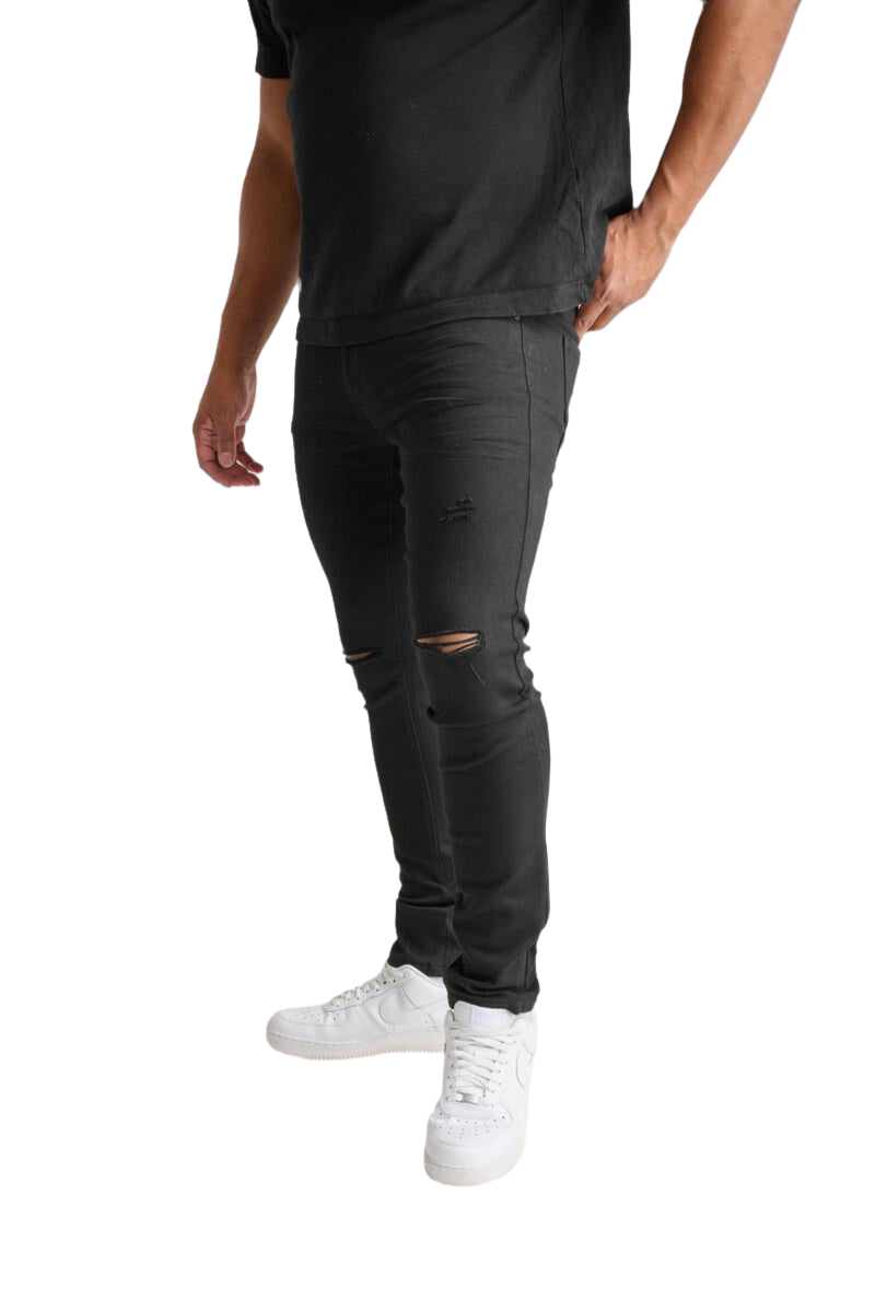 Spark Ripped Twill Jeans - FRESH N FITTED