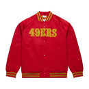 Mitchell & Ness San Francisco 49ers Lightweight Satin Jacket (Red) SJKT6296 - FRESH N FITTED