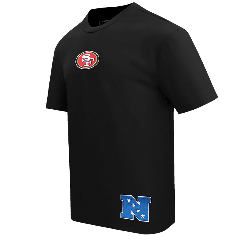 Pro Standard 'San Francisco 49ers Wingspan' Drop Shoulder T-Shirt (Black) FS41410470 - FRESH N FITTED