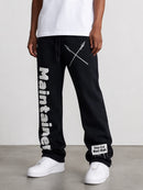 Protector and Maintainer 'FTMH' Heavyweight Stacked Sweats in Black
