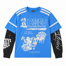 Elite Denim Kids 'Riches' Embellished Thermal Tee in Blue