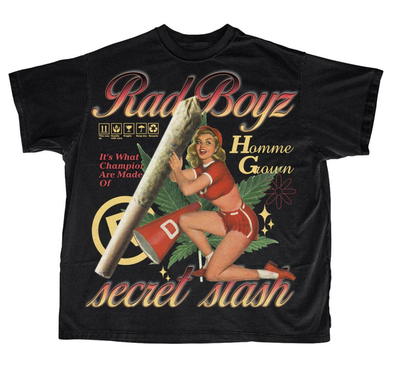Rad Boyz 'Secret Stash' S/S T-Shirt (Black) RB-KT-046 - FRESH N FITTED