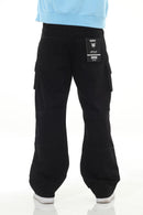 Stylo Black Buckled Baggy Cargo Denim (Black) – VTR-3