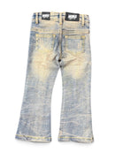 NOBLE Kids 'Outer Space' Premium Rhinestone Flared Denim in Vintage