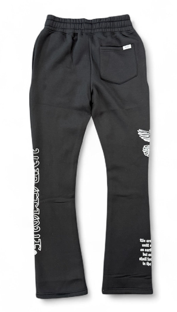 Highly Undrtd 'Above All' Stacked Joggers (Black) UF5204