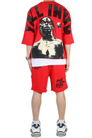 Kleep 'Asen' Premium Cropped T-Shirt (Red) KT-1840S