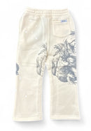 Highly Undrtd Kids 'Divine' Stacked Joggers (Ivory) UF5203K