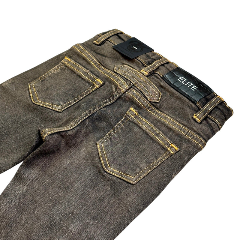 Elite Denim Kids Padded Premium Stacked Denim (Bronze) 726-JR - FRESH N FITTED