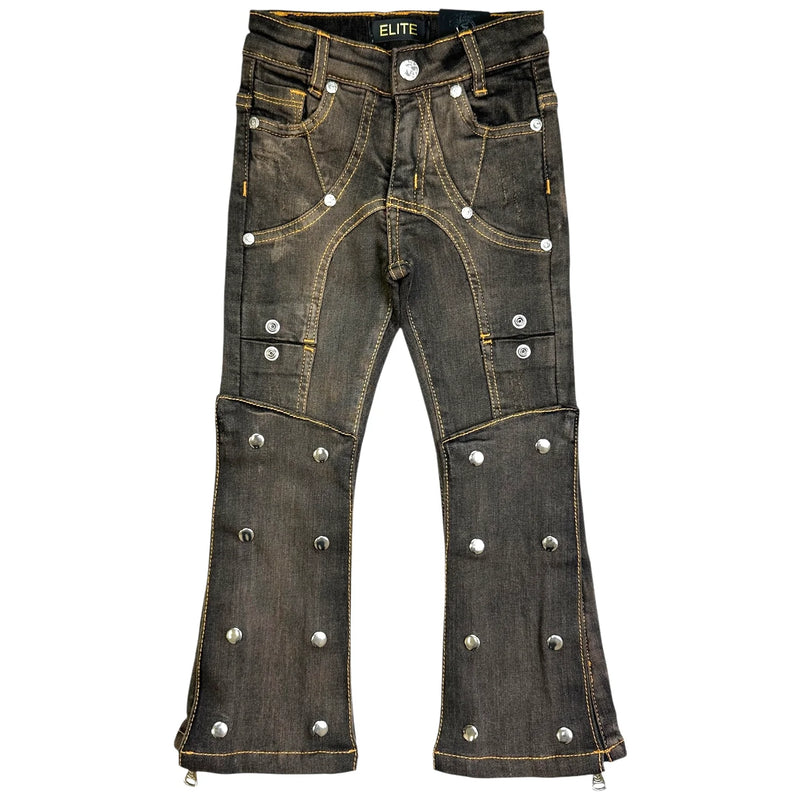 Elite Denim Kids Padded Premium Stacked Denim (Bronze) 726-JR - FRESH N FITTED