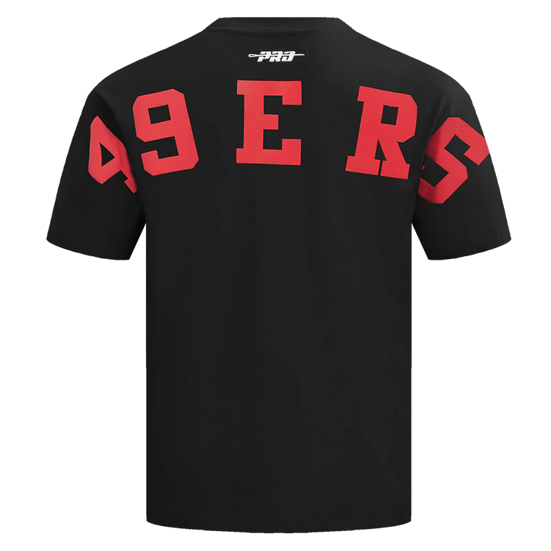 Pro Standard 'San Francisco 49ers Wingspan' Drop Shoulder T-Shirt (Black) FS41410470 - FRESH N FITTED