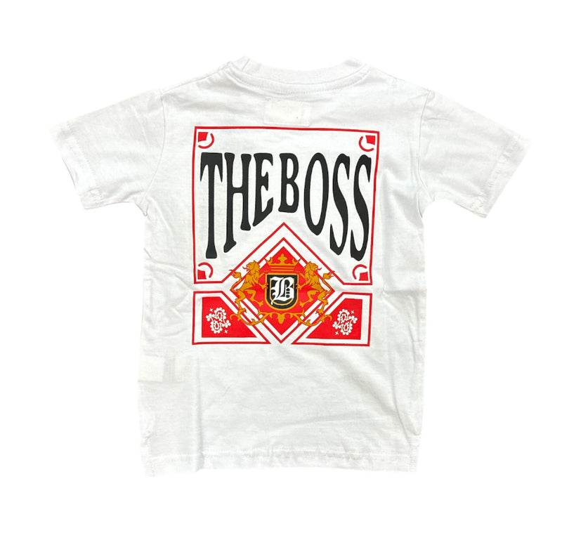 FWRD Kids 'The Boss' T-Shirt (White/Red) FW-180528K - FRESH N FITTED