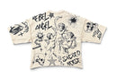 Switch 'Reborn' Cropped T-Shirt in Sand