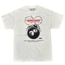 White T-Shirt with 8 Ball and spider. By Fresh N Fitted.