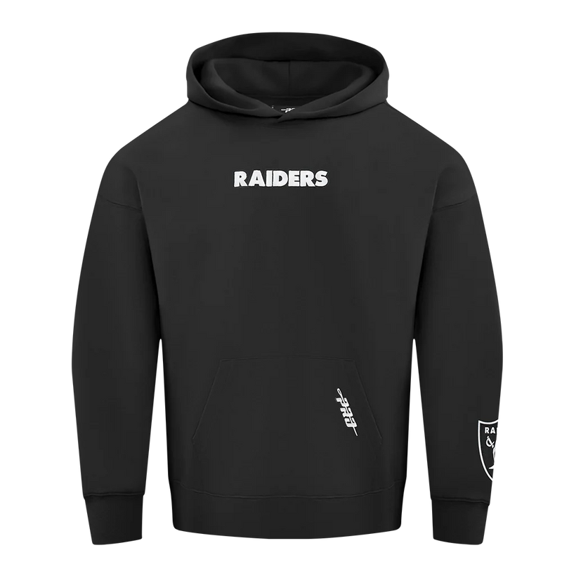 Pro Standard 'Las Vegas Raiders Wingspan' Drop Shoulder Hoodie (Black) FOR5410450 - FRESH N FITTED