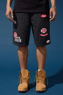 Jordan Craig 'Re-Up' Shorts (Black) 2058S - FRESH N FITTED