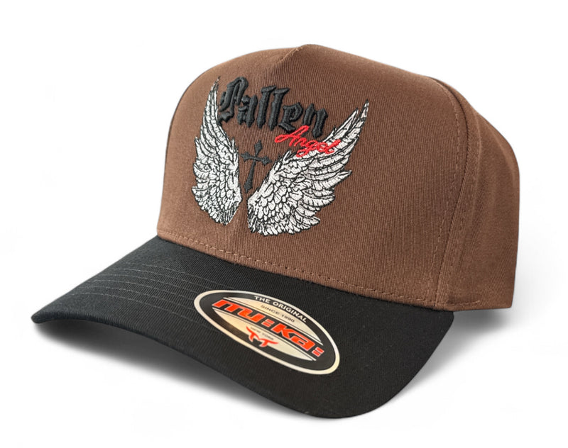 MUKA 'Fallen Angel' Snapback Hat (Brown/Black) S4499