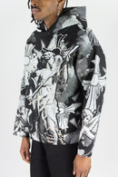 Rebel Minds 'Cross Angel' Rhinestone Tapestry Hoodie (Black) 152-338