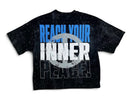 Men's BKYS ‘Peace Dream’ F-Terry Cropped T-Shirt in Black