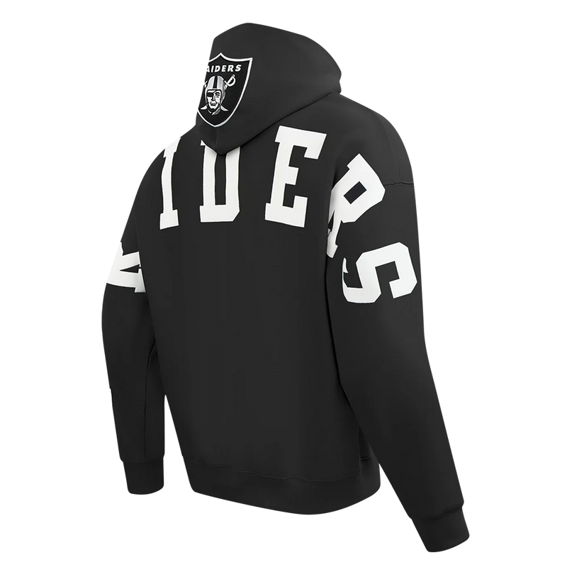 Pro Standard 'Las Vegas Raiders Wingspan' Drop Shoulder Hoodie (Black) FOR5410450 - FRESH N FITTED