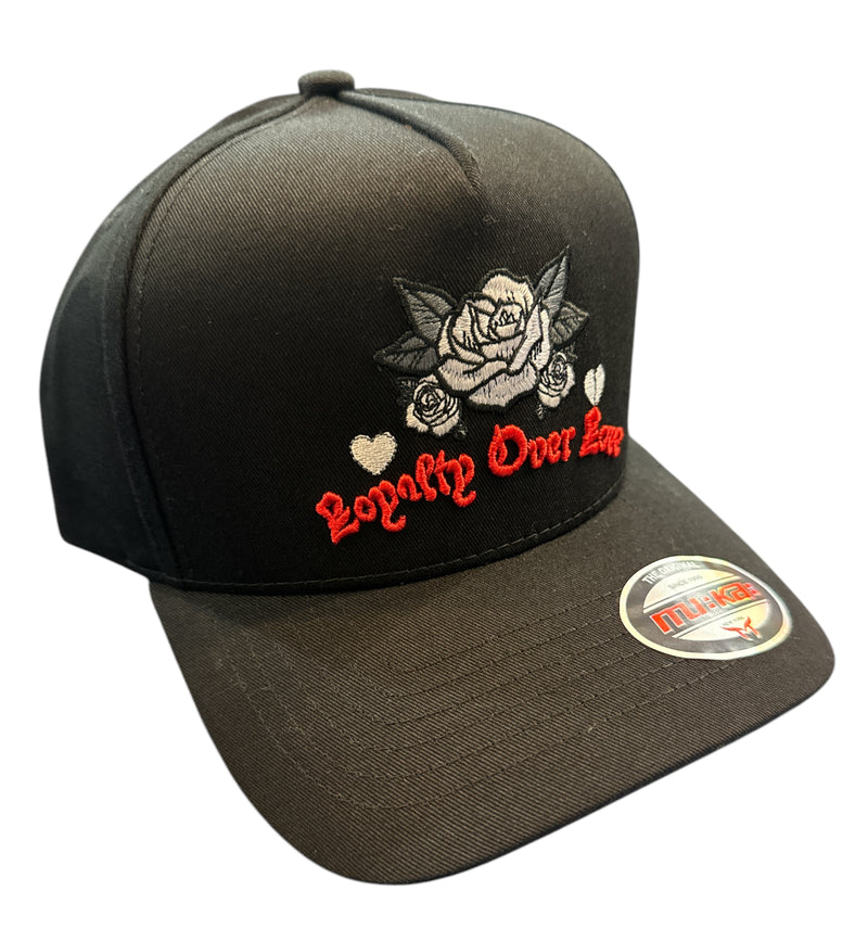 Muka 'Loyalty Over Love' Snapback Hat (Black) S4440 - FRESH N FITTED