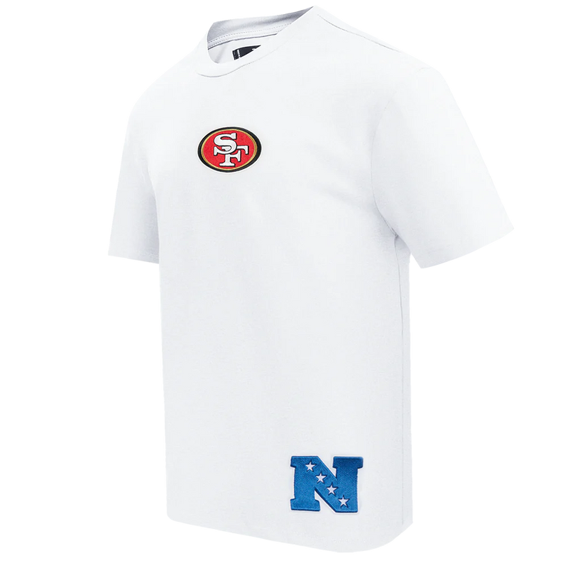 Pro Standard 'San Francisco 49ers Wingspan' Drop Shoulder T-Shirt (White) FS41410470 - FRESH N FITTED