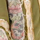 VOYAGE STUDIO 'Dragon' Rip & Tear Terry Cropped Hoodie (Olive) 53J10 - FRESH N FITTED