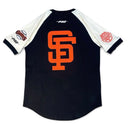 Pro Standard San Francisco Giants 'First Team' Raglan Shirt in Eggshell/Black