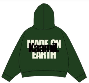 KML 'SCRIPT’ Hoodie (Olive) - FRESH N FITTED