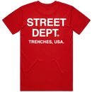 PG Apparel 'Street DEPT' T-Shirt (Red) STDPT100 - Fresh N Fitted Inc 2