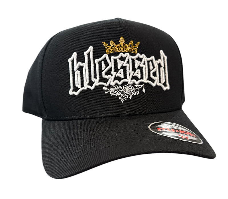 MUKA 'Blessed' Snapback Hat (Black) S4450 - FRESH N FITTED
