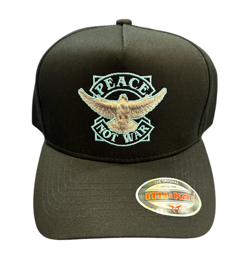 Muka 'Peace Not War' Snapback Hat (Black) S4411 - FRESH N FITTED