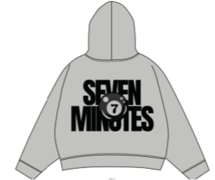 7M ‘7 BALL' Hoodie (Cement) - FRESH N FITTED