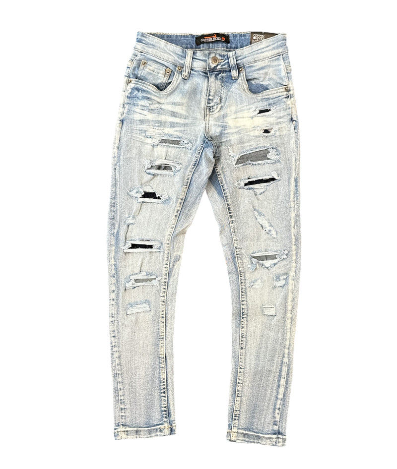 Copper Rivet Kids 'Rip & Repair' Denim (LSB) 413015B - FRESH N FITTED