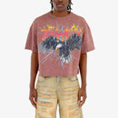 Copper Rivet 'Destroy Eagle' Oversize Crop T-Shirt (Brown) 511024 - FRESH N FITTED