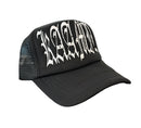 KML ‘DAMAGED GOODS' Trucker Hat (Black) - FRESH N FITTED