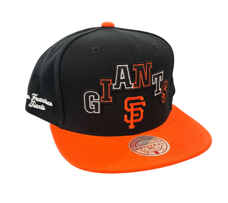 Mitchell & Ness 'San Francisco Giants MLB Uprise' Snap Back Hat (Black) HS10481