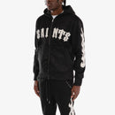 Copper Rivet 'Saints' Mohair Pearl Embroidery Zip Hoodie (Black) 531081 - FRESH N FITTED
