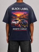 Black Label 'Monte Carlo' T-Shirt In Black