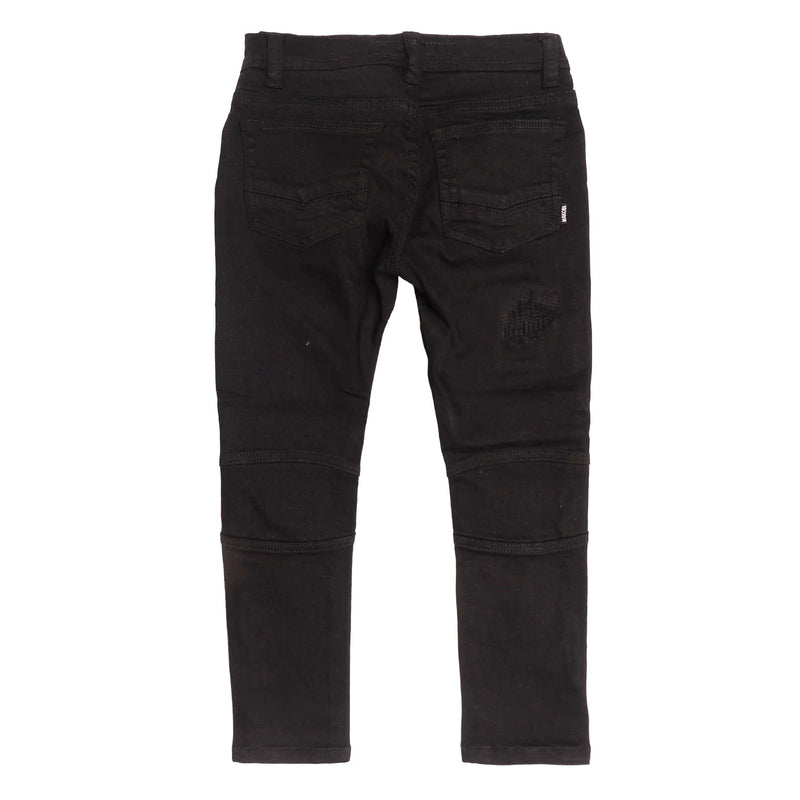Makobi Kids 'Rick Biker' Denim (Black) B1786 - Fresh N Fitted Inc
