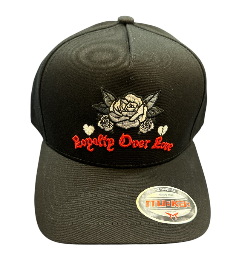Muka 'Loyalty Over Love' Snapback Hat (Black) S4440 - FRESH N FITTED
