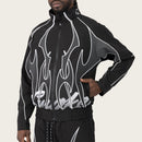 Smoke Rise 'Racing Gear Shift' Windbreaker Jacket (Black) WW26S486