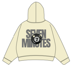7M ‘7 BALL' Hoodie (Cream) - FRESH N FITTED