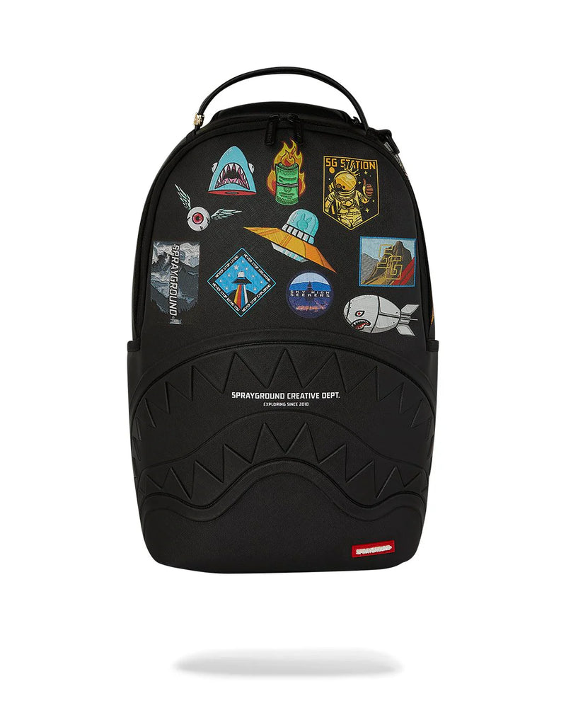 SPRAYGROUND 'Sharkmouth Embossed W/ Patches' Backpack (910B8286NSZ)