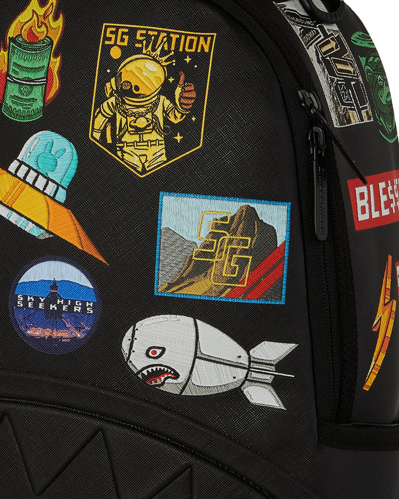 SPRAYGROUND 'Sharkmouth Embossed W/ Patches' Backpack (910B8286NSZ)